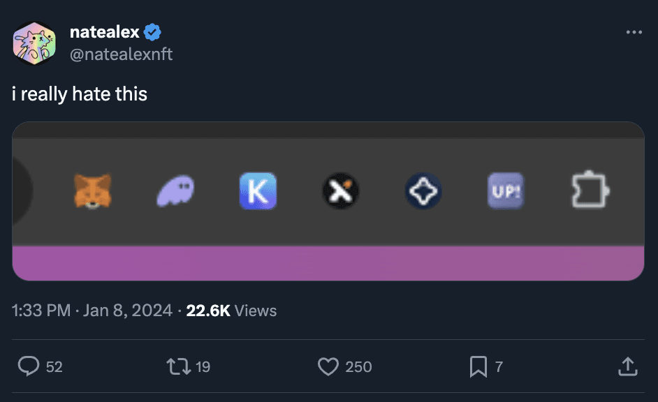Sreengrab of a Tweet