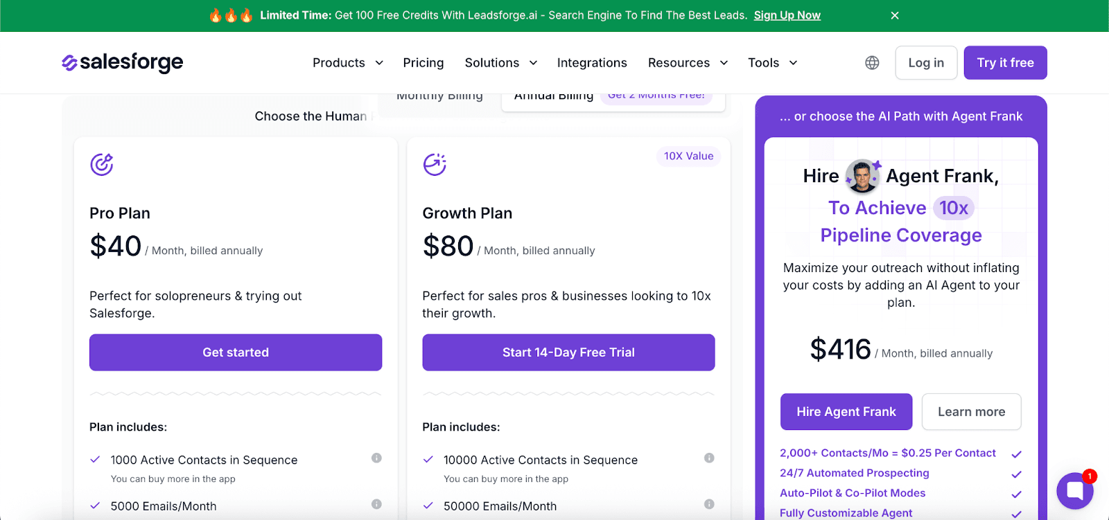 salesforge pricing 