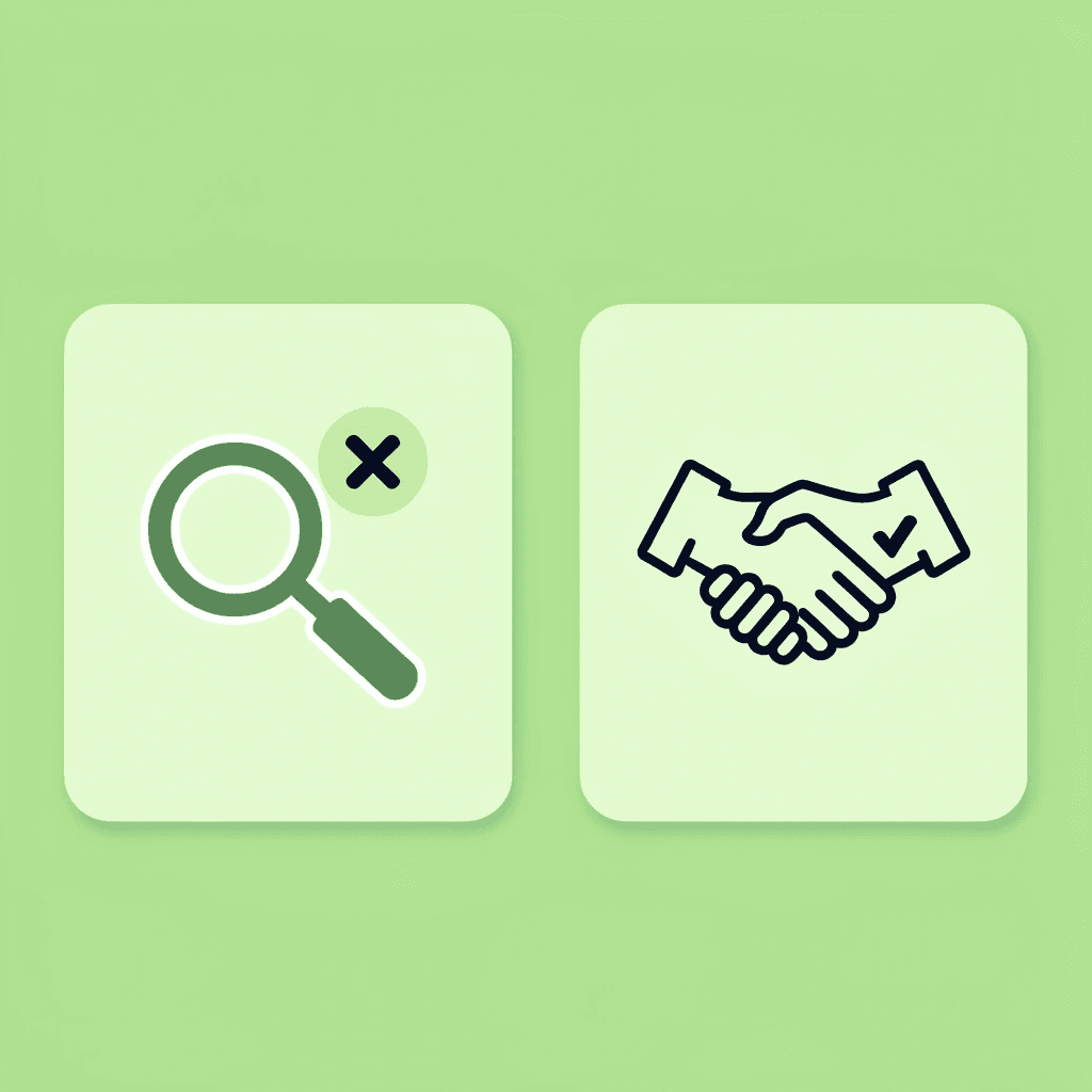 Comparison showing traditional scholarship search resulting in overwhelming lists versus Kollegio's personalized matching approach