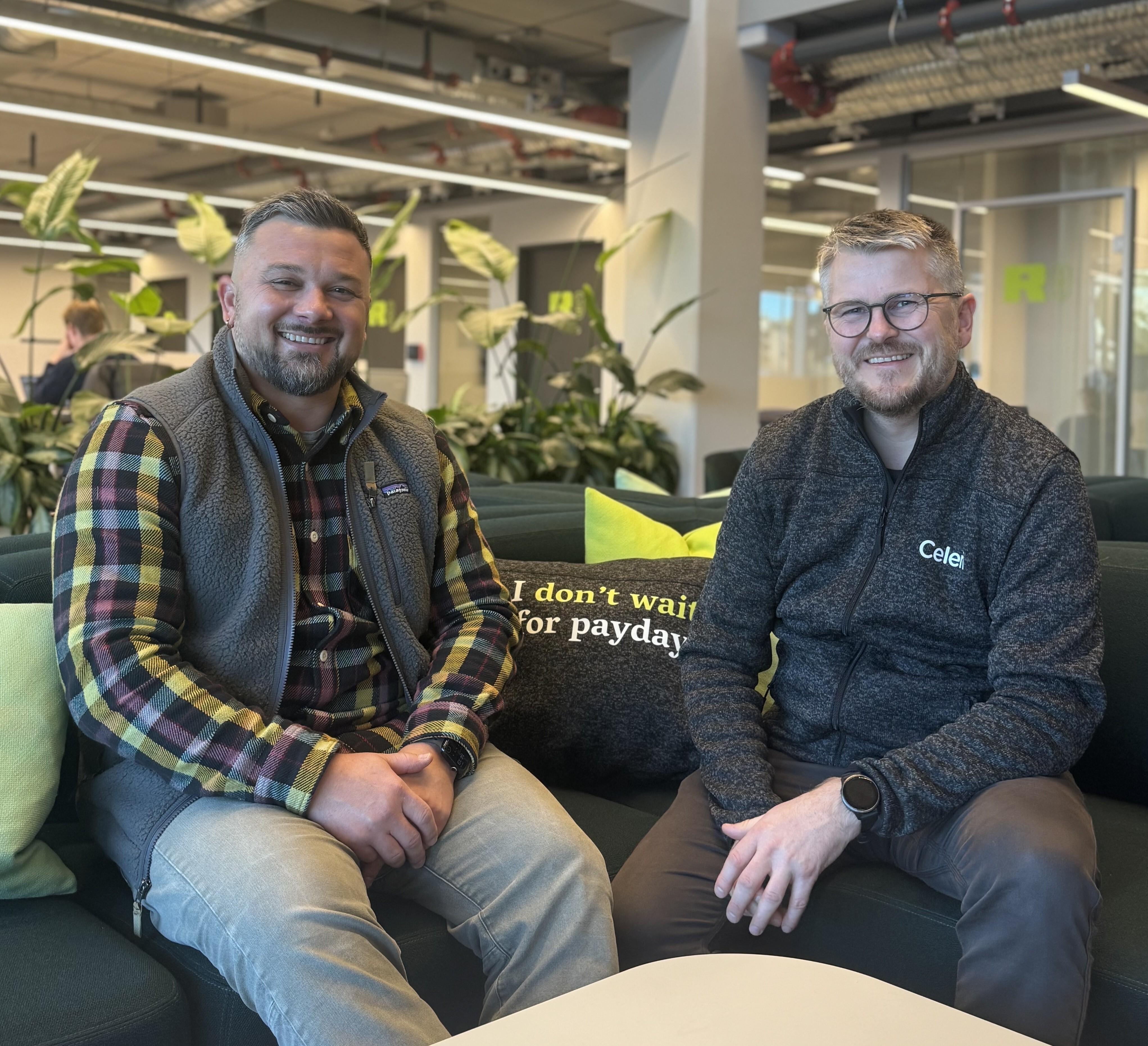 Kim Humborstad, grunnlegger av Celeri, sammen med Ado Fazlic, ny CCO og medgründer.