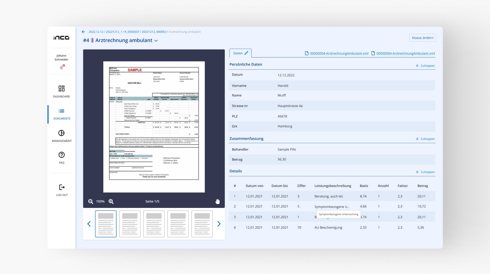 Laptop showing Bloomy UI