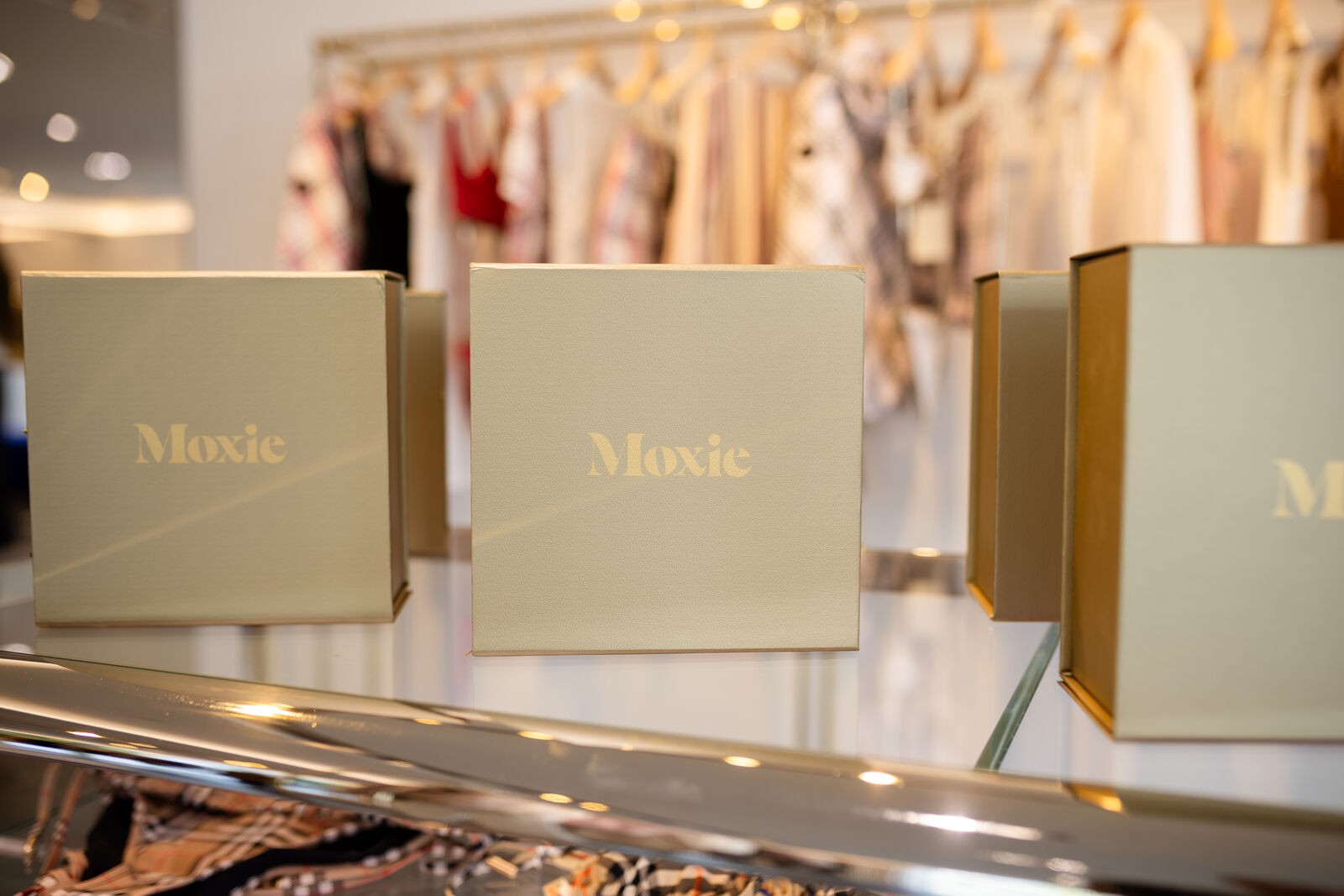 Moxie, gift boxes staged for the Beverly Hills event