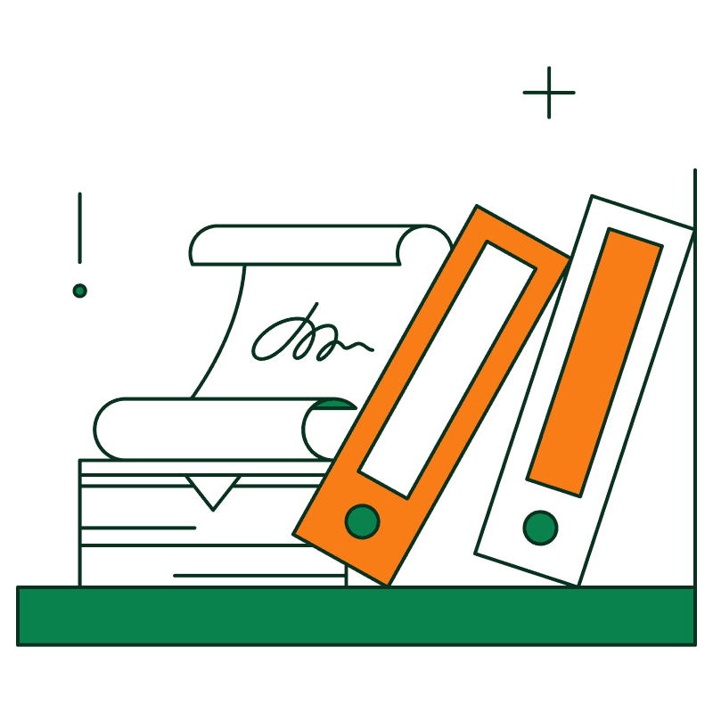 Two people working at desks in a bright, plant-filled office.