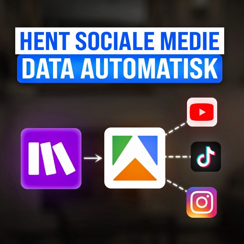 Scrape Data Fra Instagram, TikTok og YouTube (Make & Apify guide)