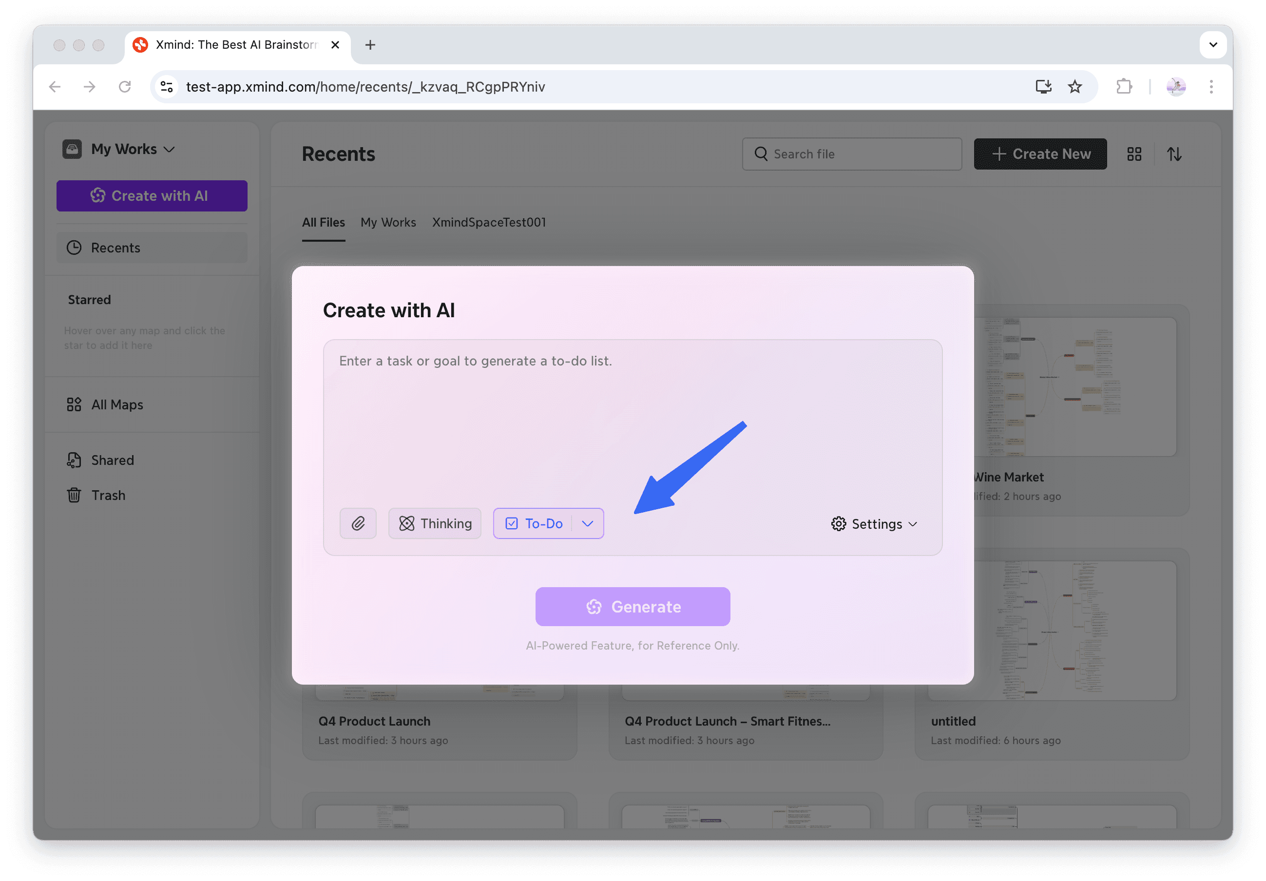 AI tool for creating to-do lists
