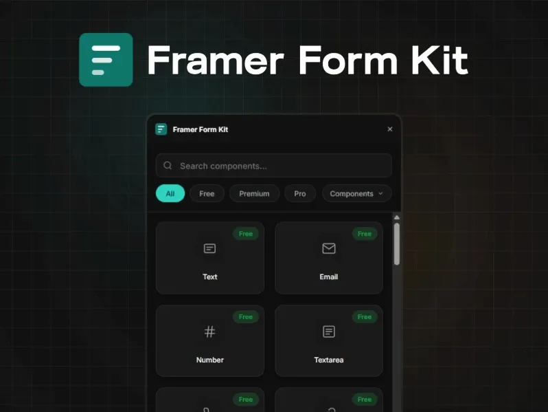 5. Framer Form Kit  framer forms