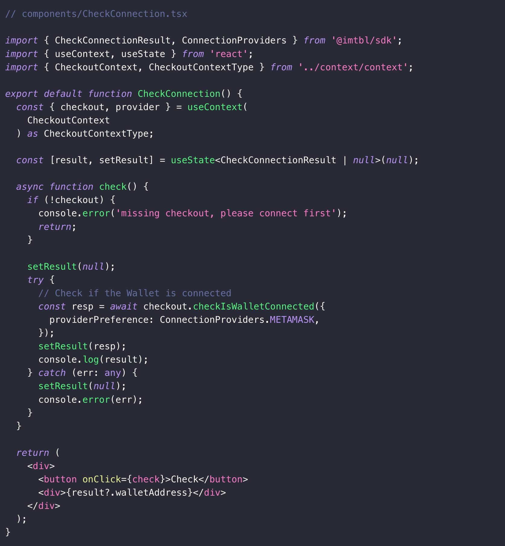 A screenshot of coding showing the SDKs for custom UI