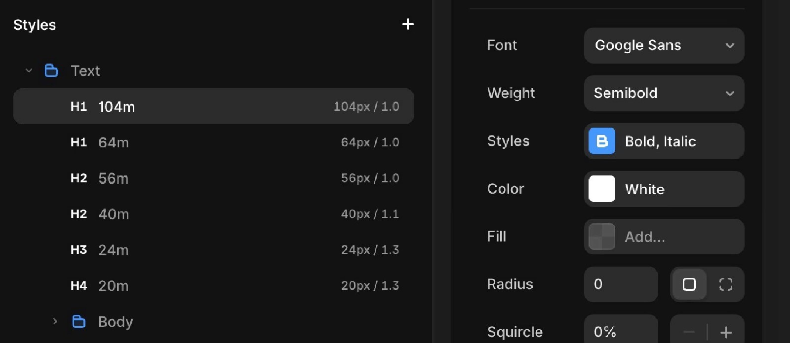 Text Styles Headings SEO