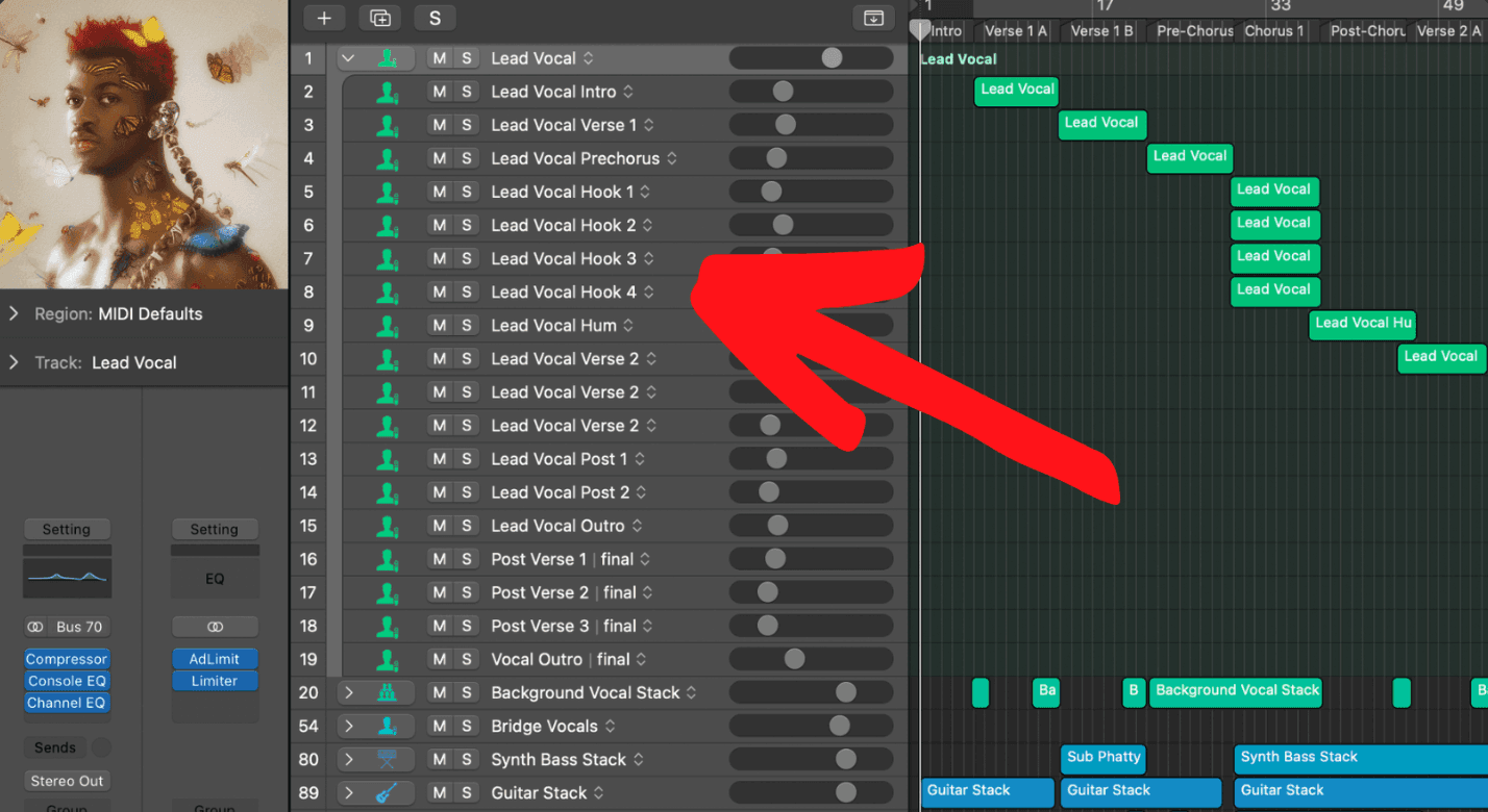 Logic Pro layering plugins