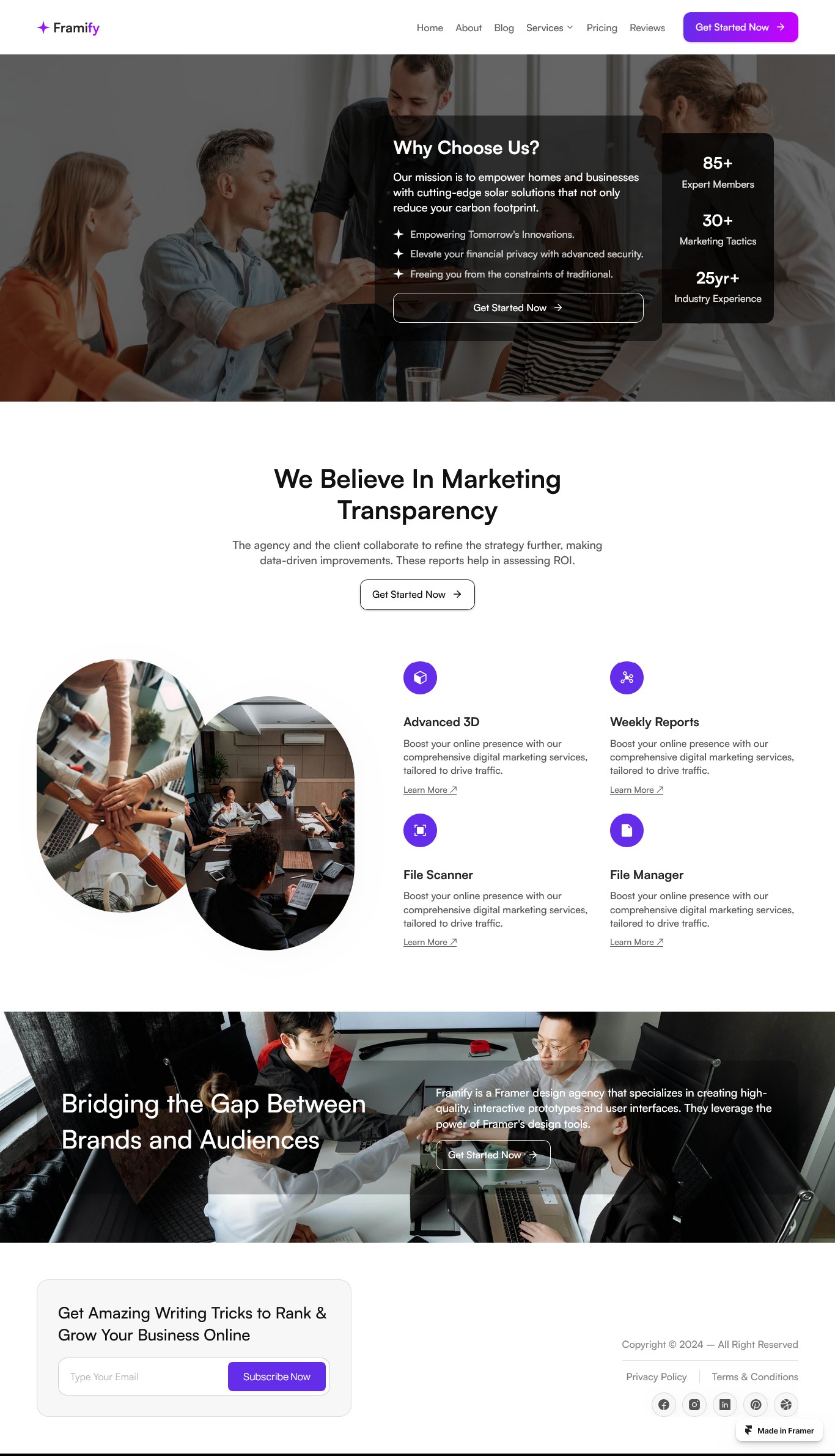 Framer Feature Page v9