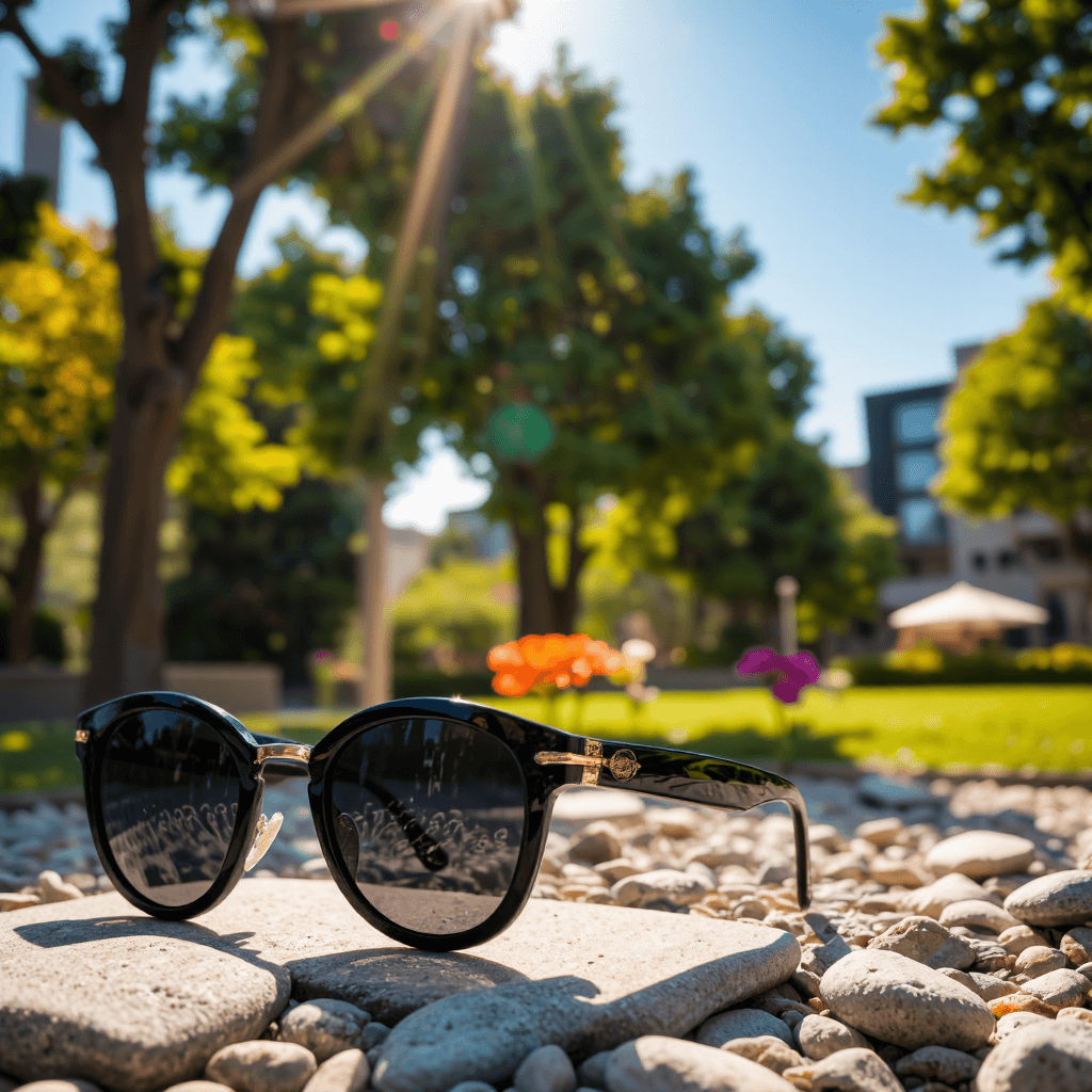 product photography of sunglasses