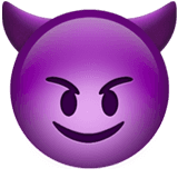 face with horns emoji