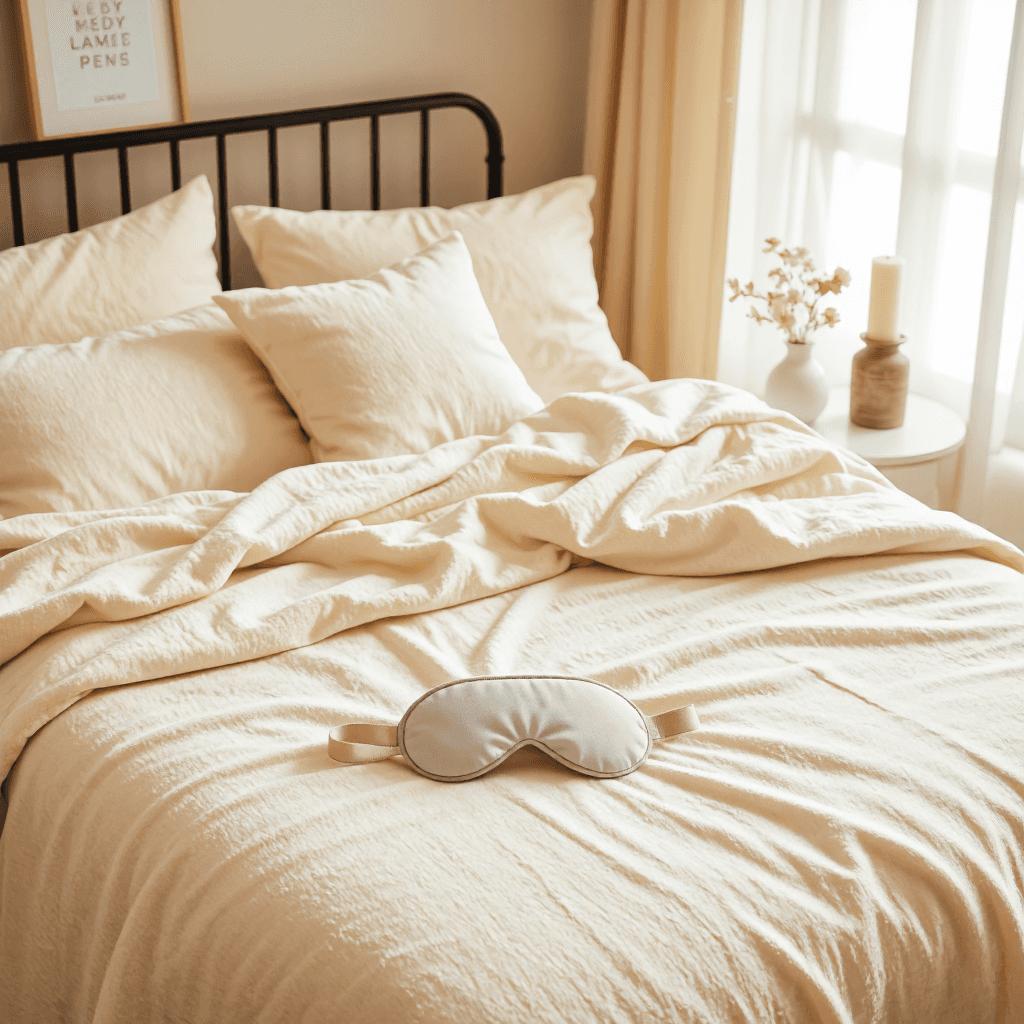 product photography of sleep masks