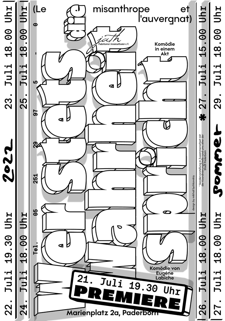 Groteskly Yours Studio fonts used by Khalitzburg in a typography poster design