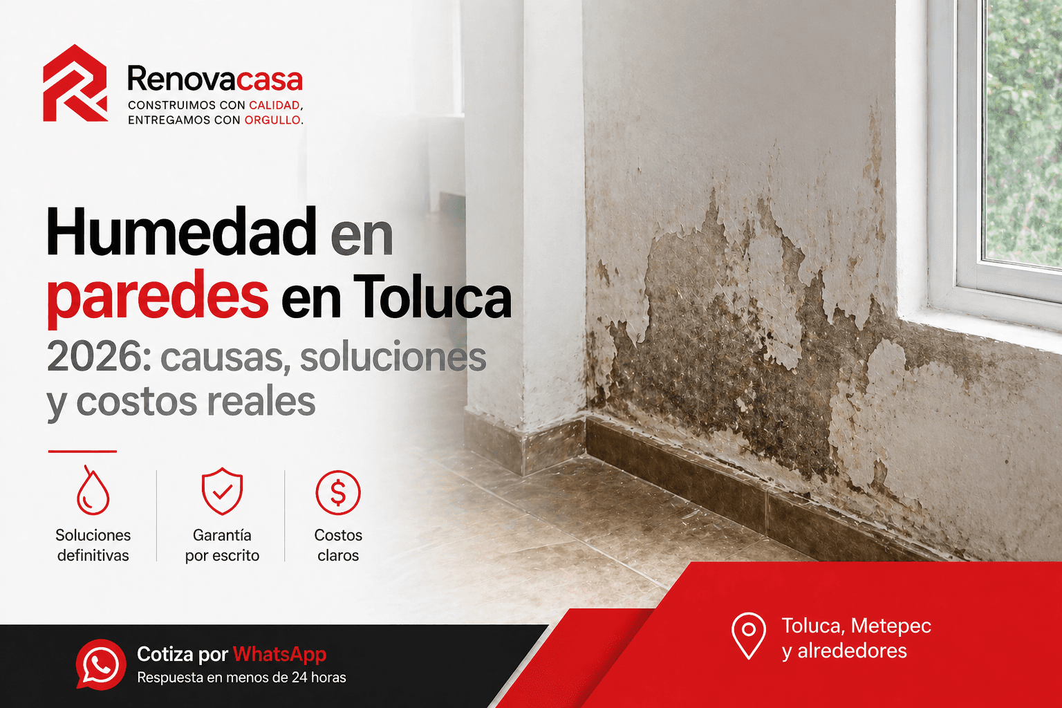 Humedad en casa: causas y soluciones