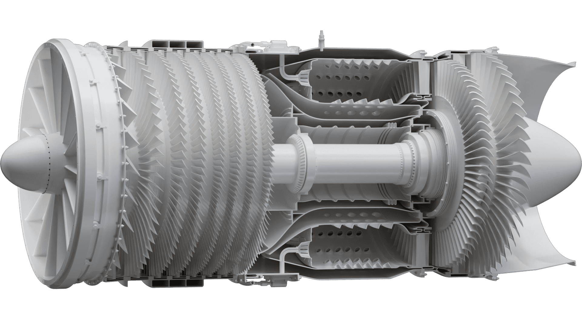 Turbojet Engine 3D Model