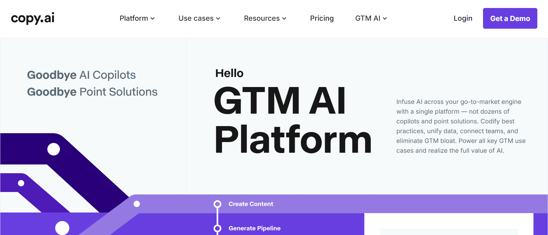 Copy.ai Home Page