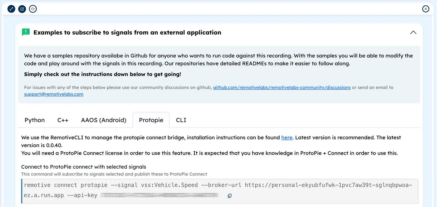 RemotiveCloud native ProtoPie communication
