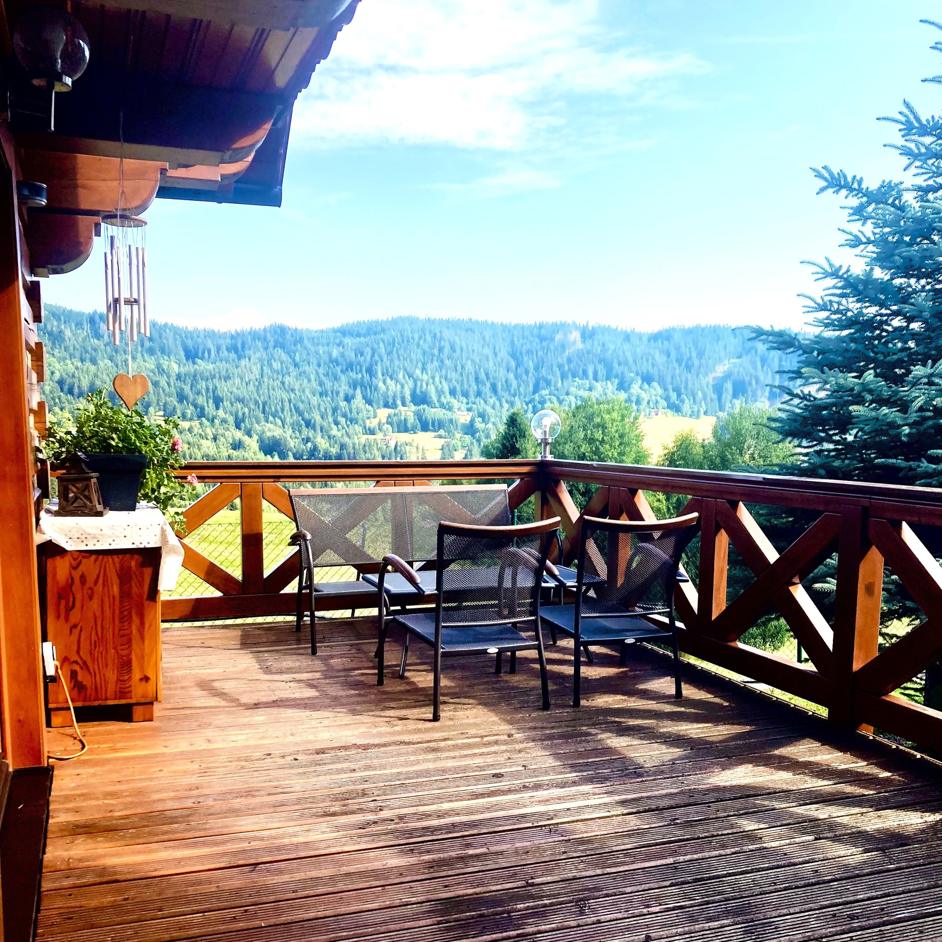 terasa chata Romantik