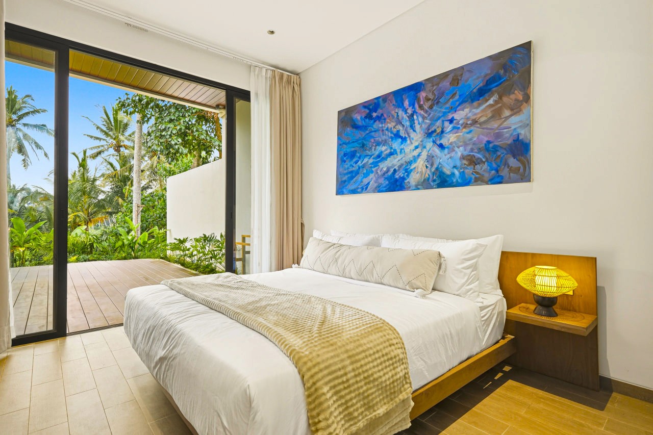 2-bedroom villa with sunset views over rice fields in Ubud