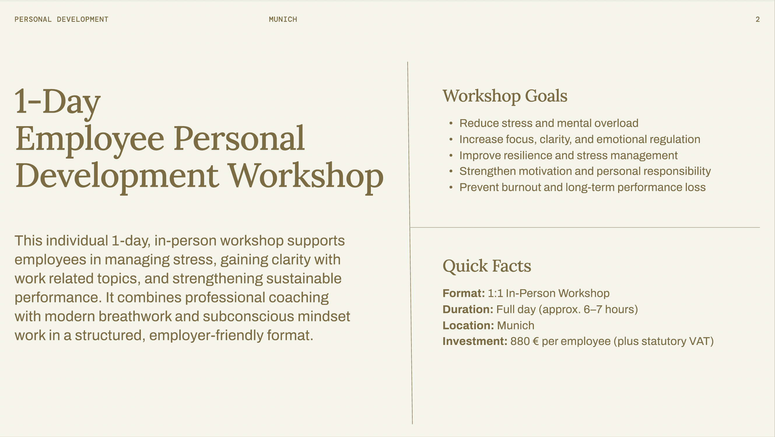 Employee Development Munich Mitarbeiter Weiterbildung München Coaching Mitarbeiter Führungskräfte München