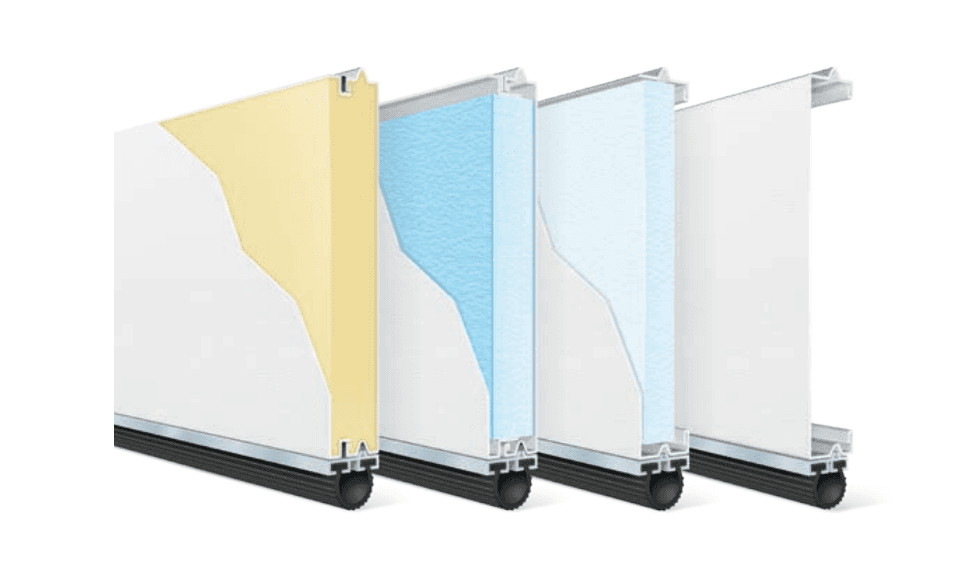 Clopay garage doors offer different options for insulation