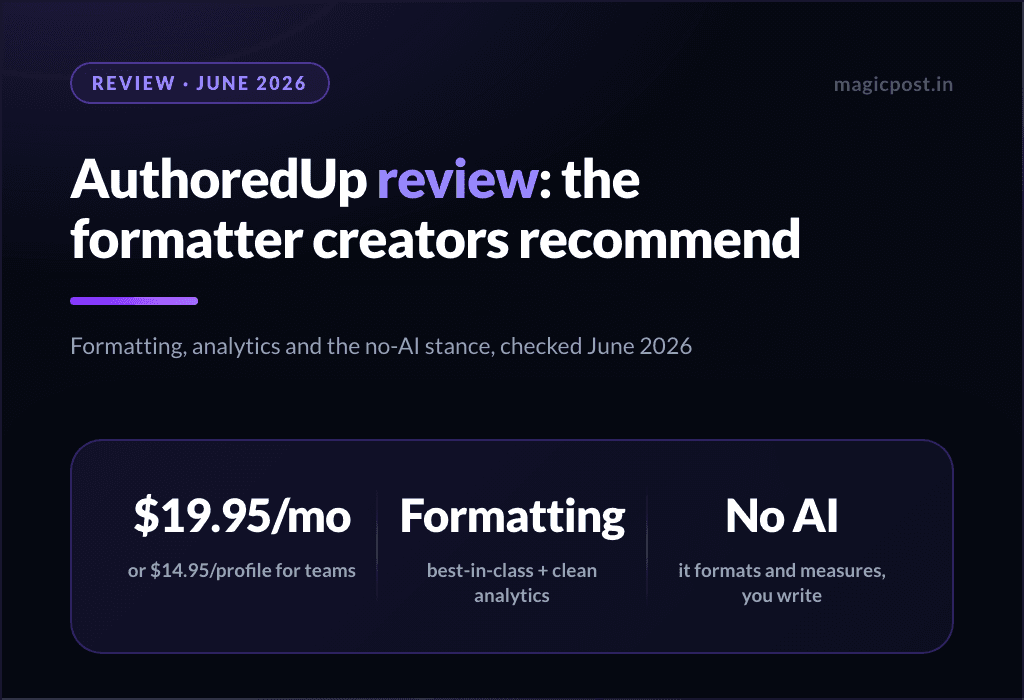 AuthoredUp Review (2026): LinkedIn Tool for Content and Analytics