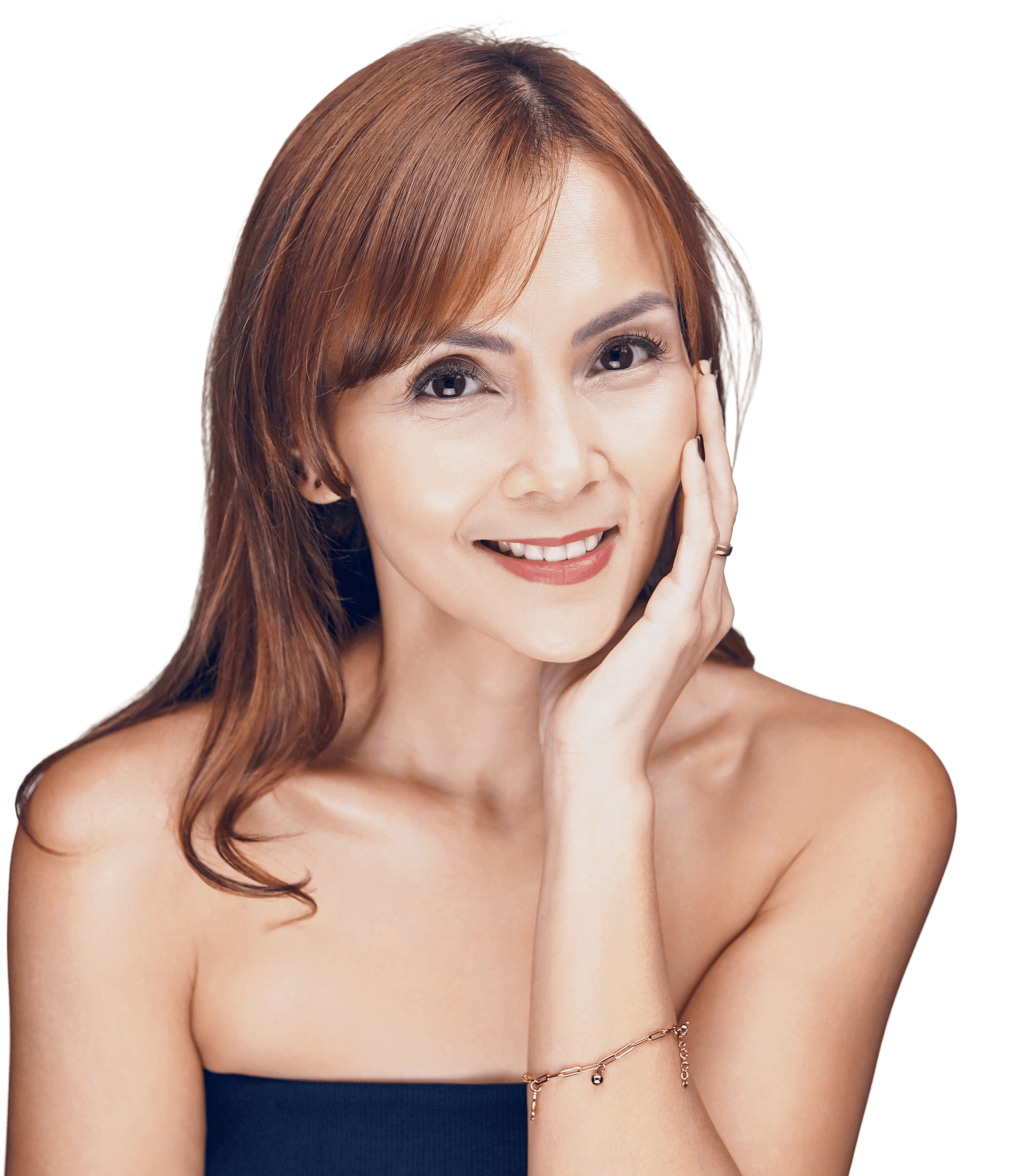 Magic Jimenez TVC and print ads model showcasing natural Lithium Disilicate Veneers smile transformation at K DentArtistry cosmetic dental clinic Salcedo Village Makati