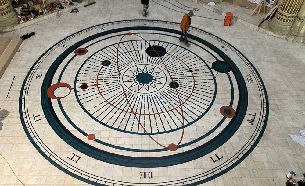 Díszlet padlóborítás