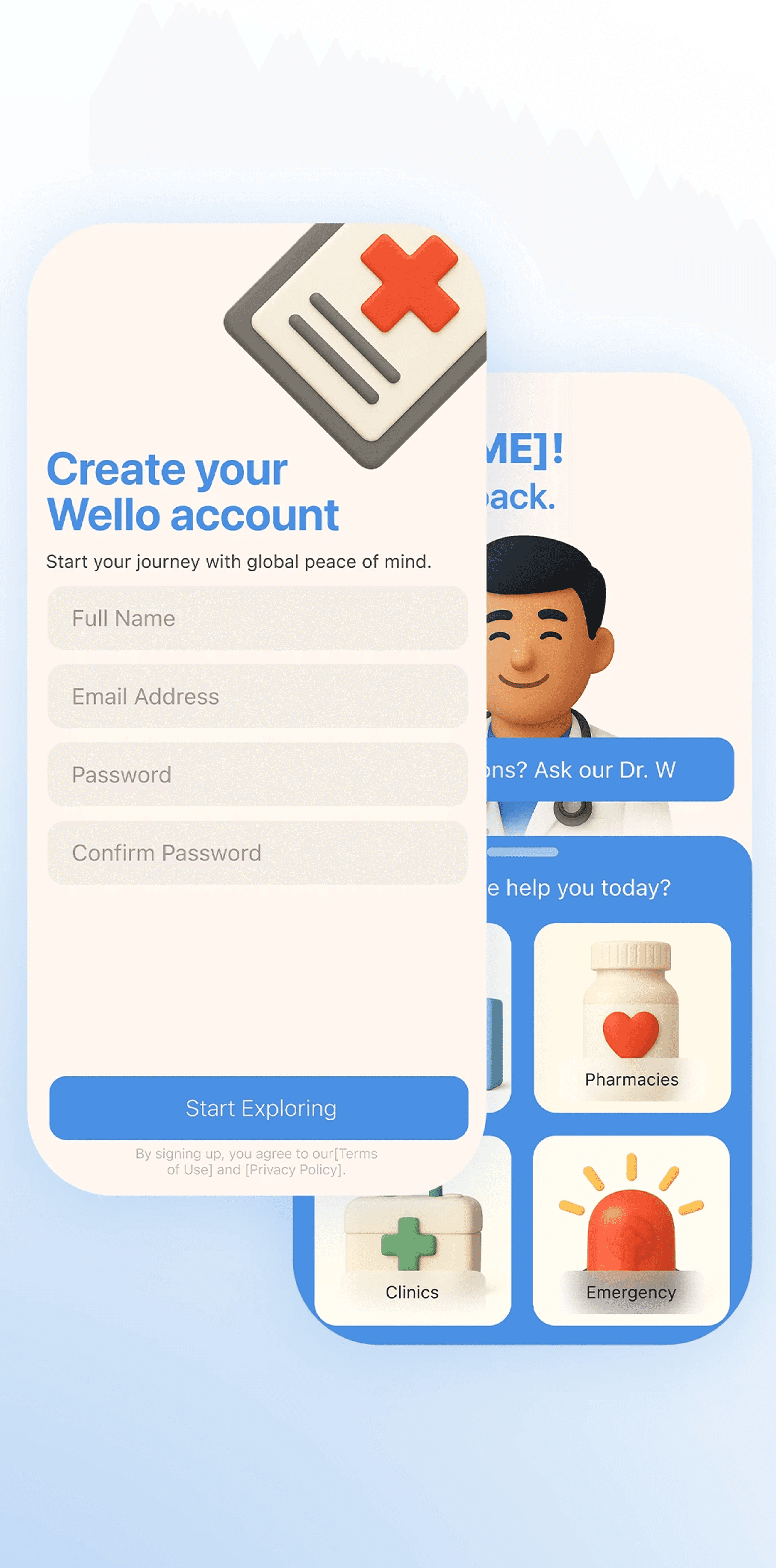 An iPhone displaying a banking app