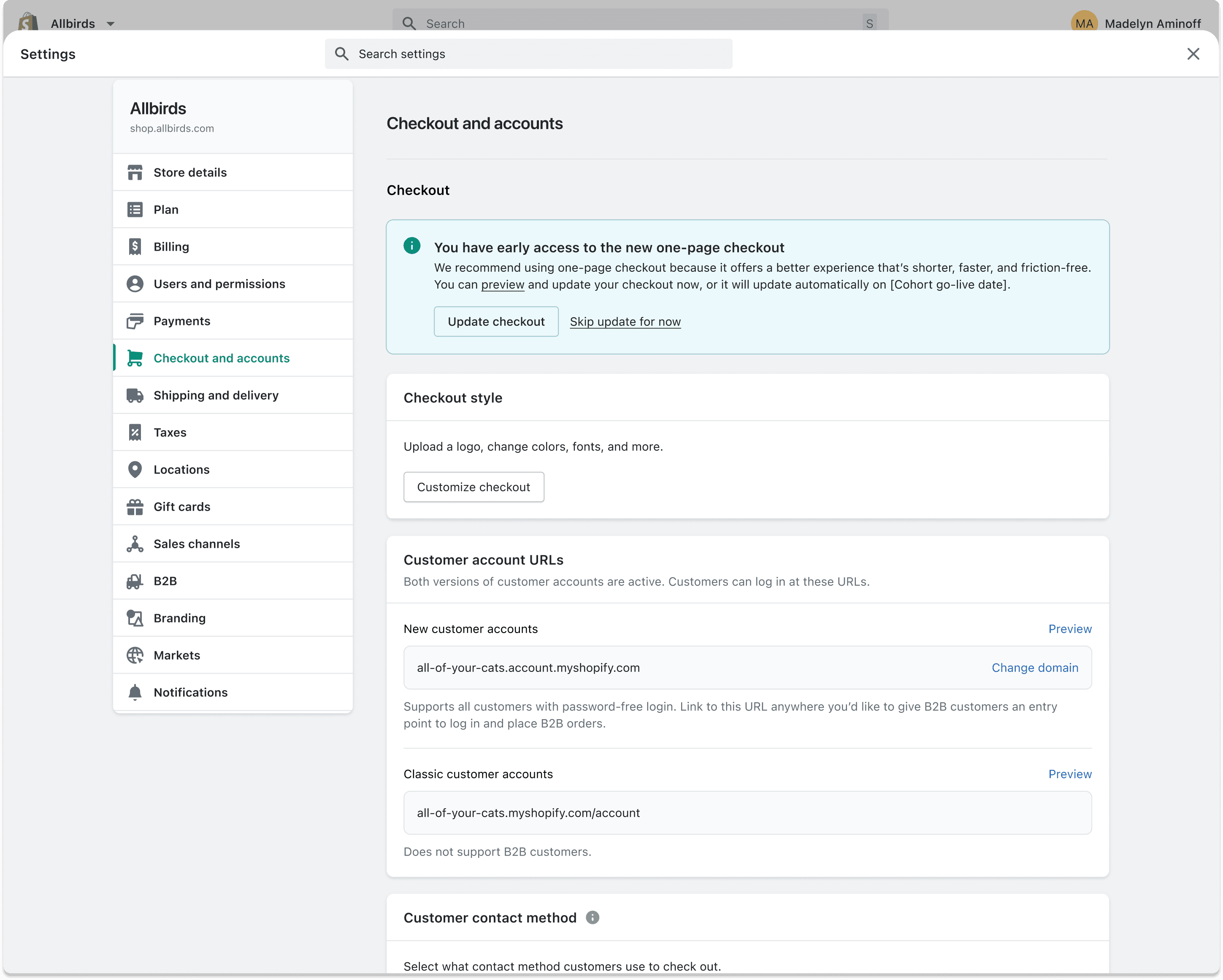 Notice: checkout will update soon, with the option to switch now
