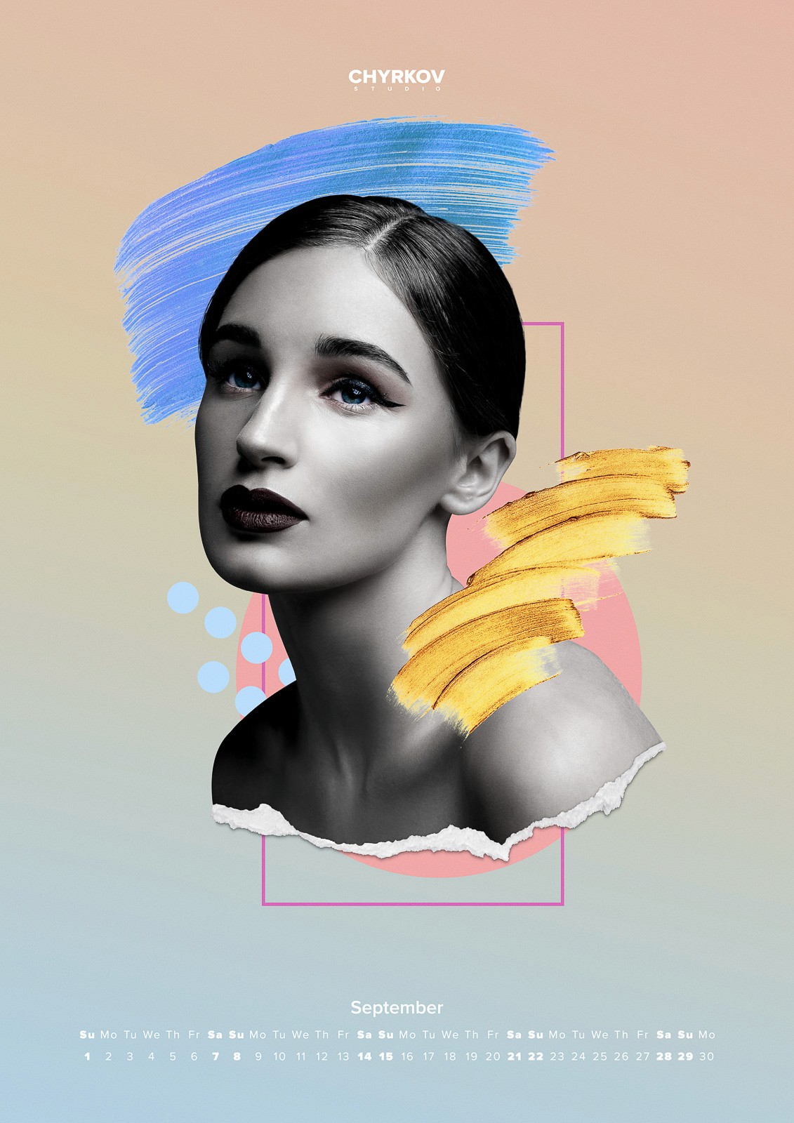 CHYRKOV studio 2019 calendar. Photographer: Sergei Chyrkov