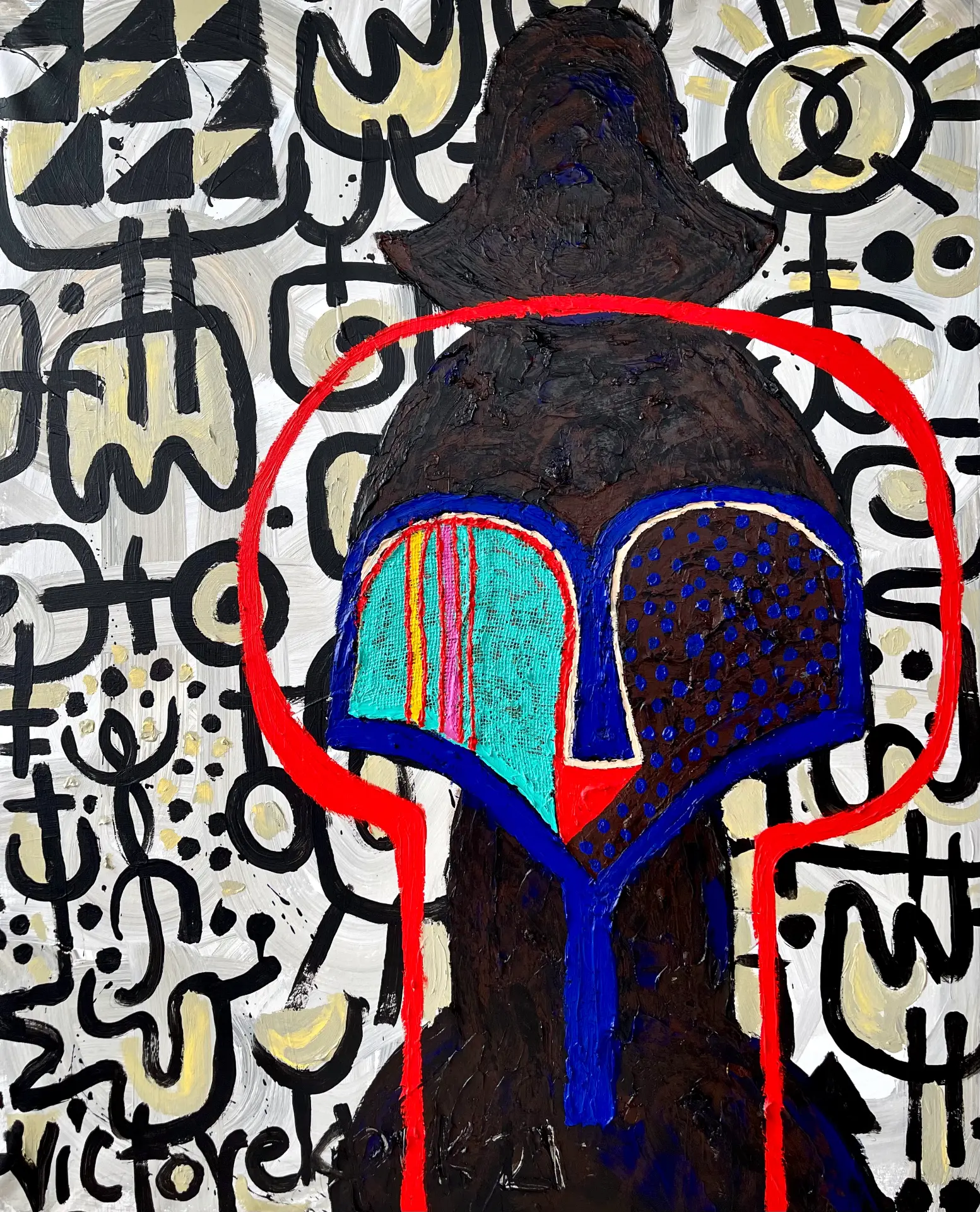 His Father’s Son, c.2021 Acrylic on canvas. Size: 60x45 inches