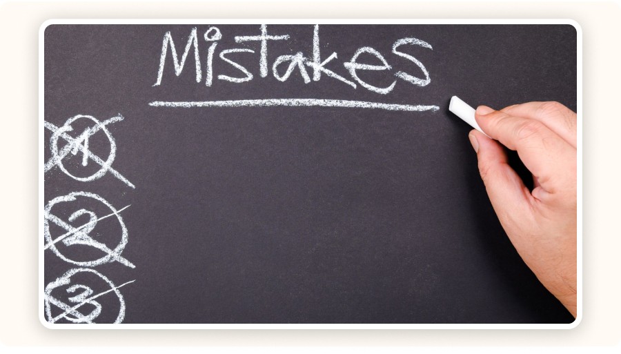 The word “Mistakes”