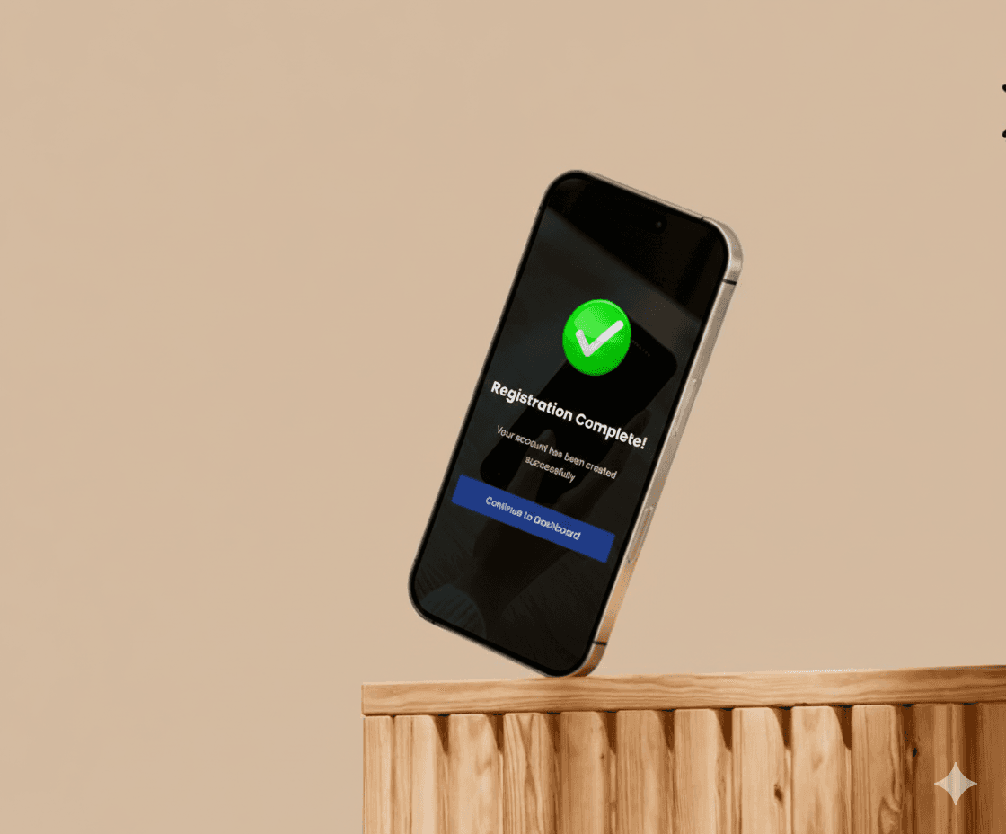 a cell phone on a table