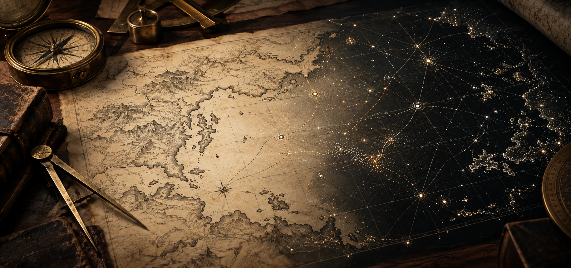 Historical cartography transitioning into commercial market data