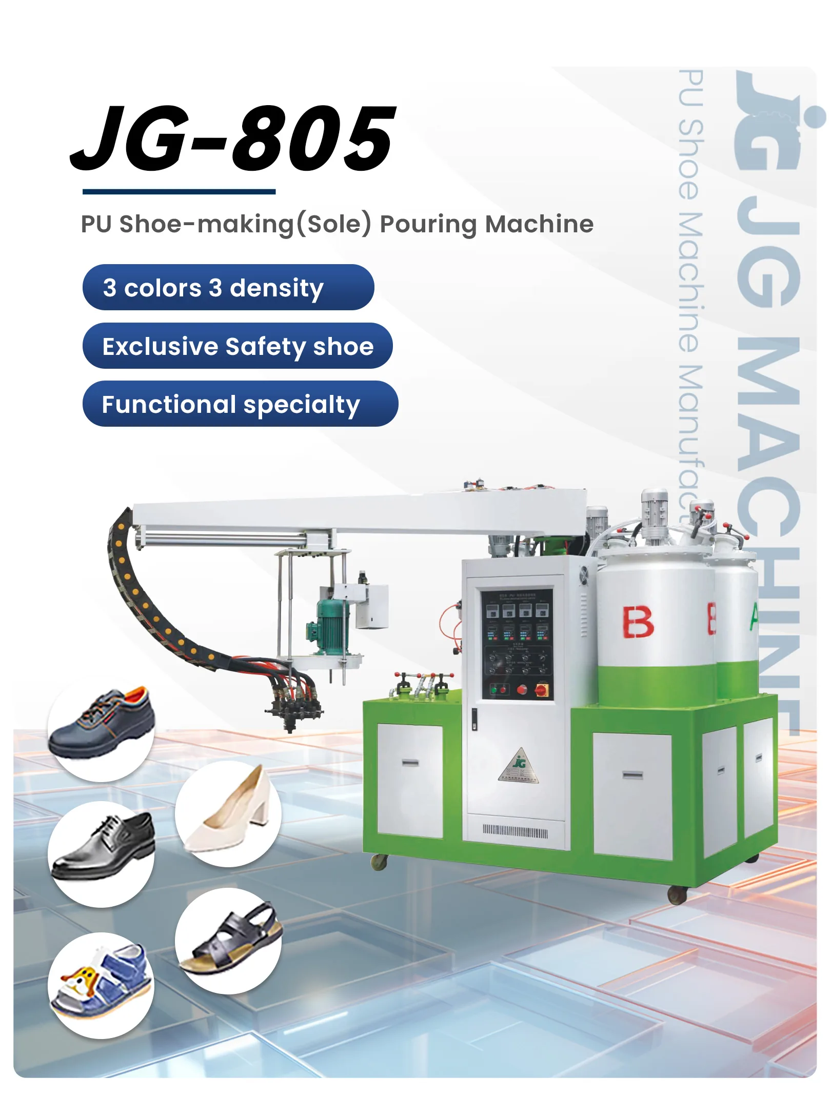 JG-805 machine workshop full view