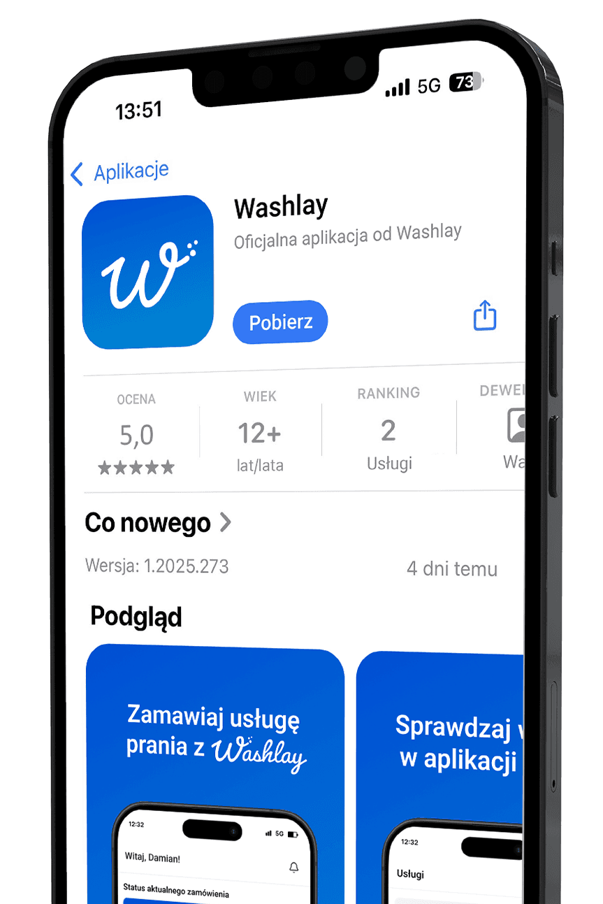 Aplikacja Washlay w App Store – pobierz usługę prania door-to-door - zamawiaj pranie online w kilka kliknięć