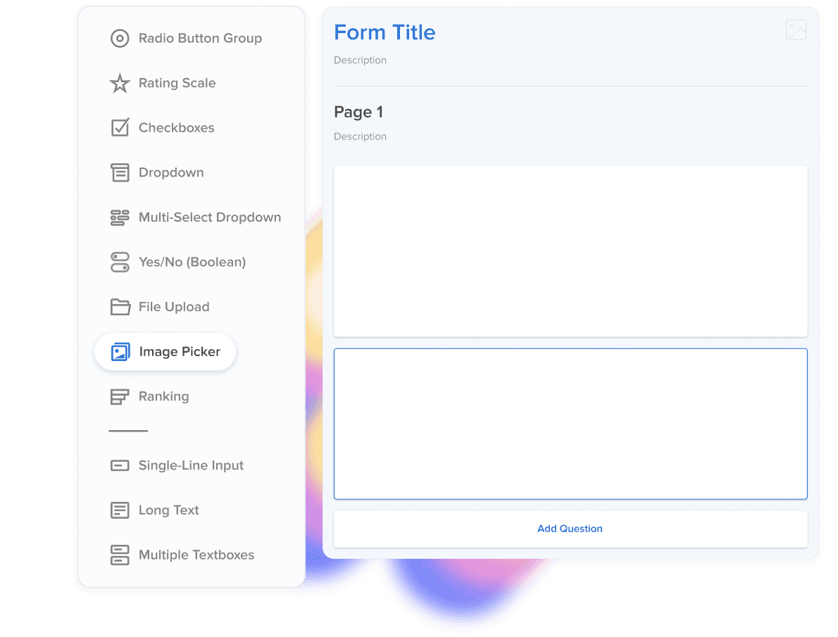 Sección destacada de formularios