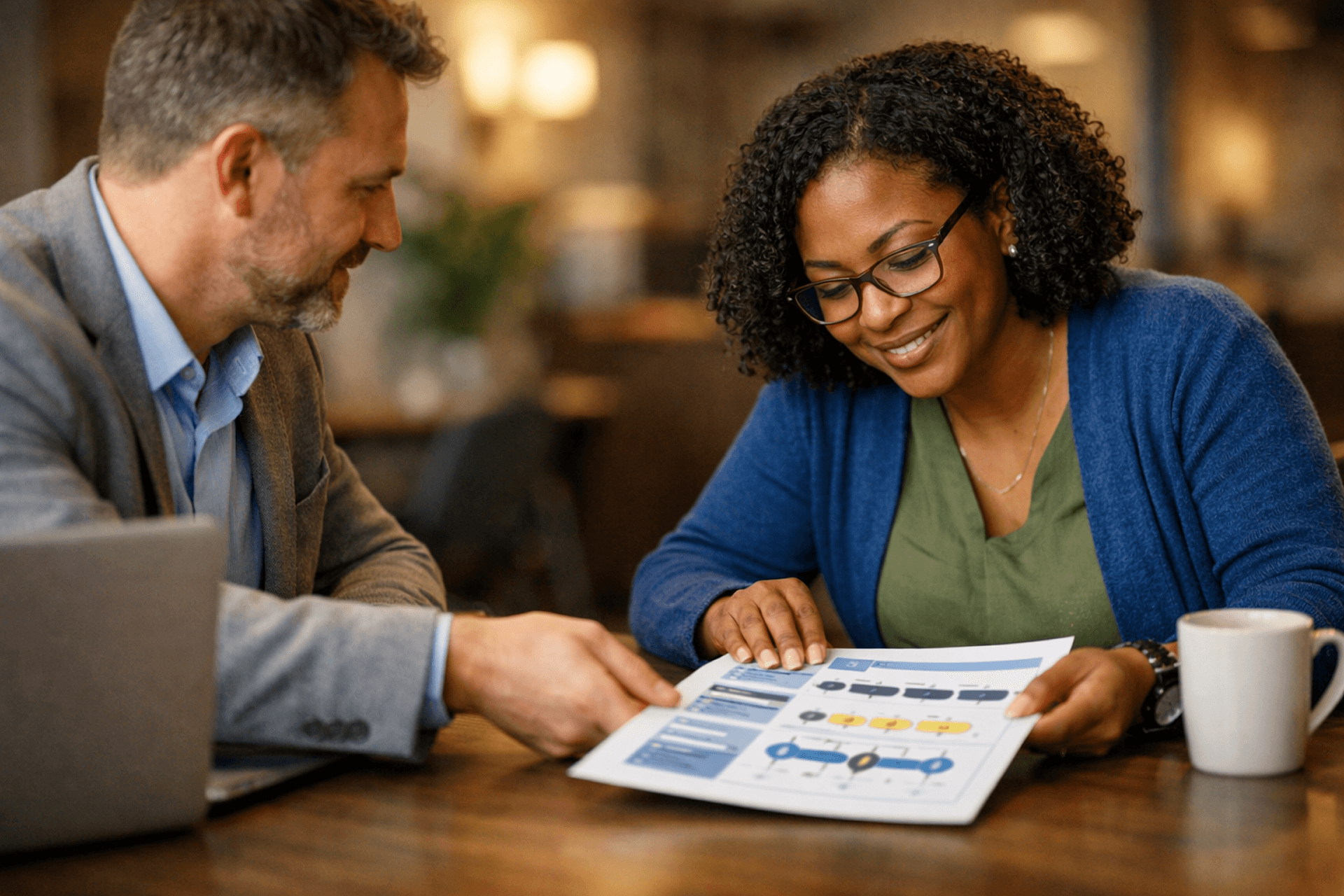 Credit union team reviewing CU*NorthWest marketing plan and brand positioning strategy