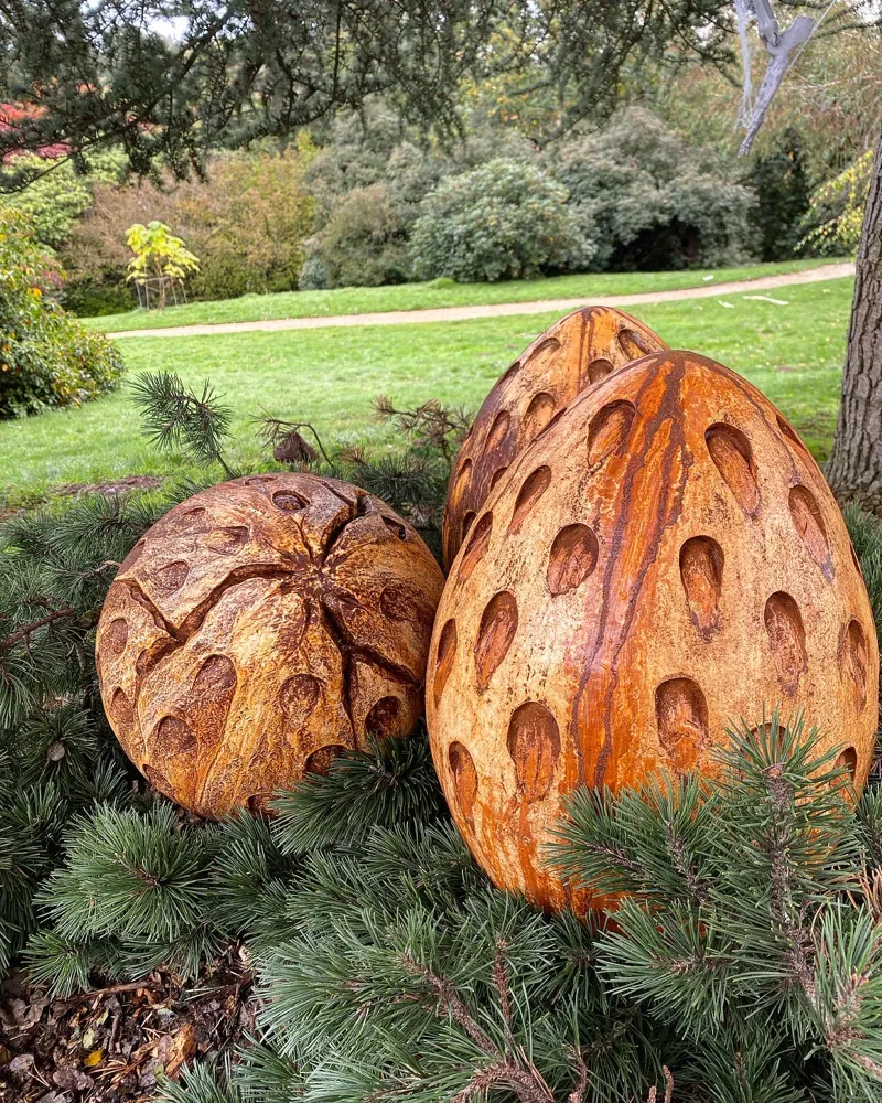 cracking dragon egg sculpture