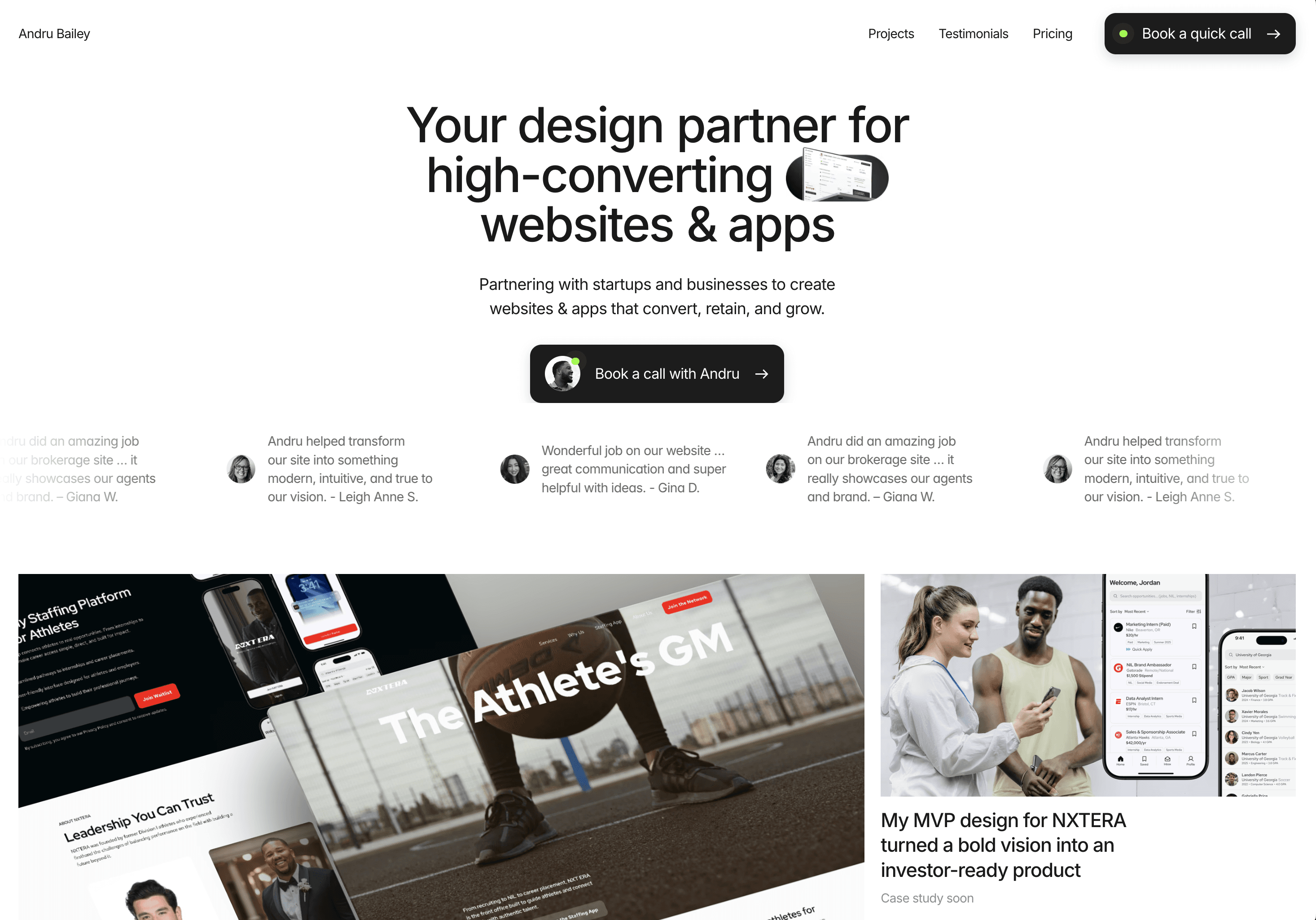 my old website design