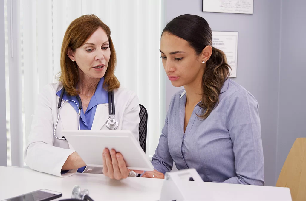 REI Fertility Specialist with Patient