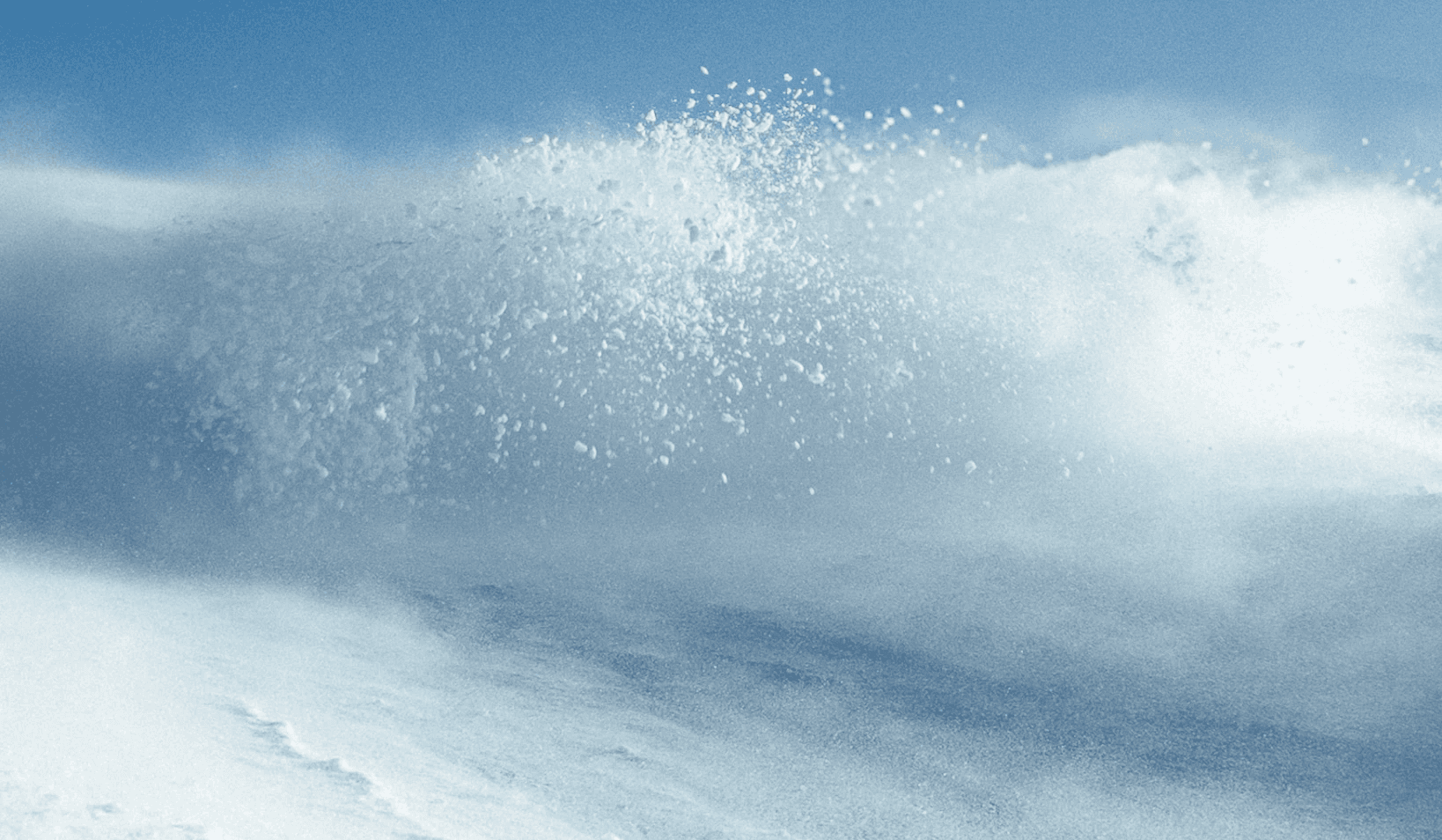 abstract shot of a snow spray.