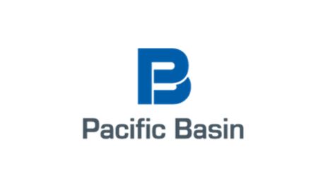 Logo of Pacific Basin, featuring a blue stylized "B" next to the company name in blue text.