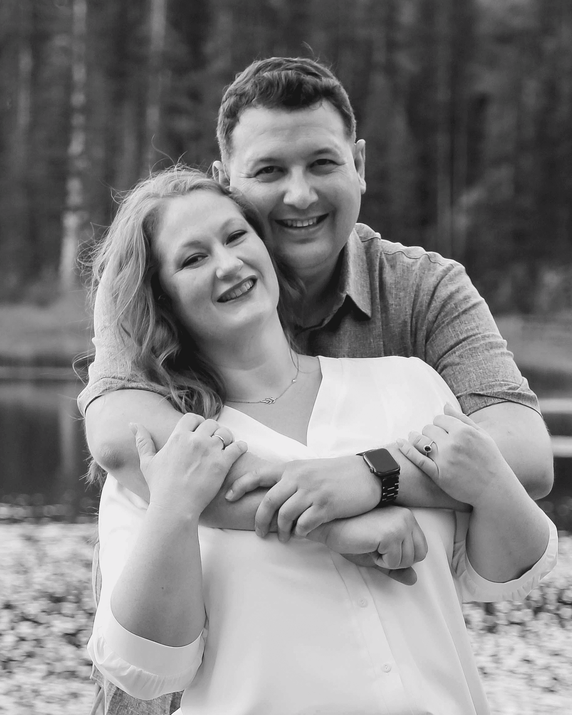 Gold ornate photo frame with couple portrait