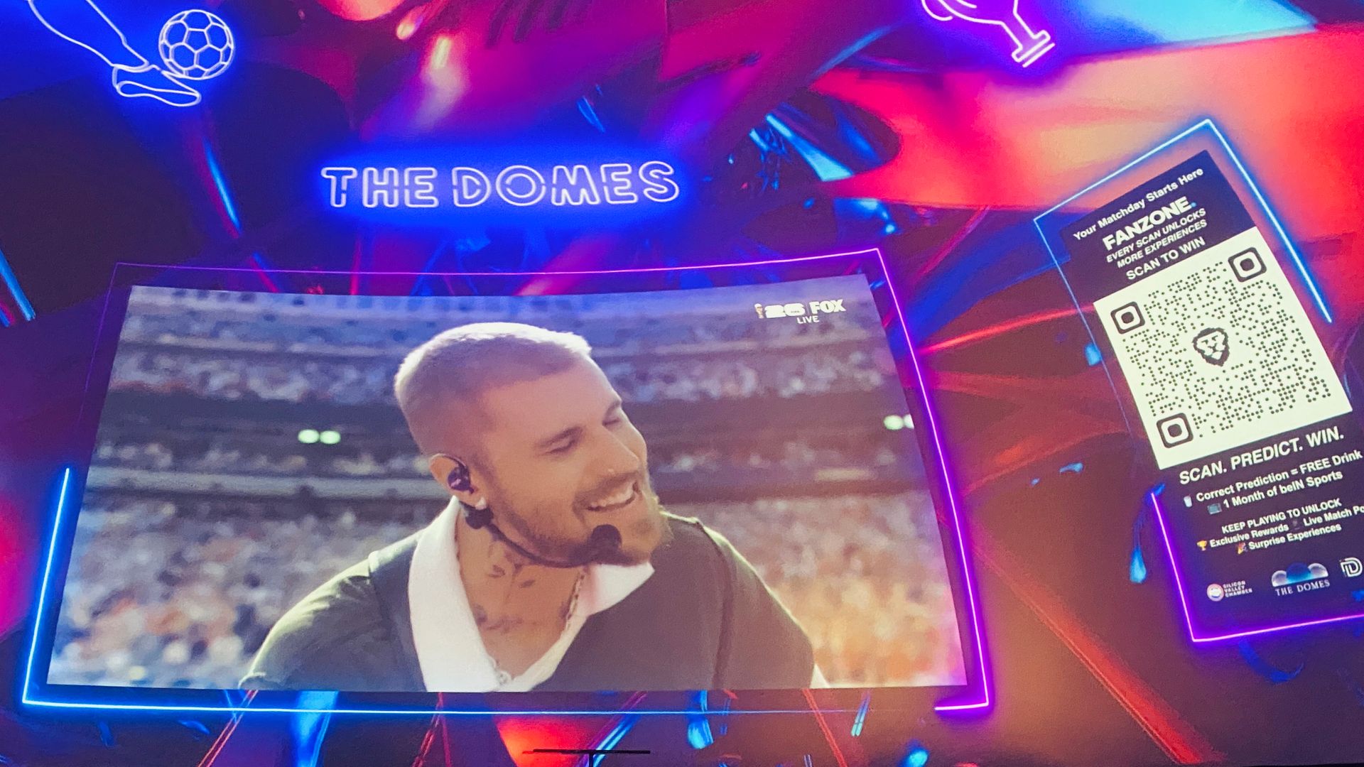 FanZone at The Domes World Cup activation