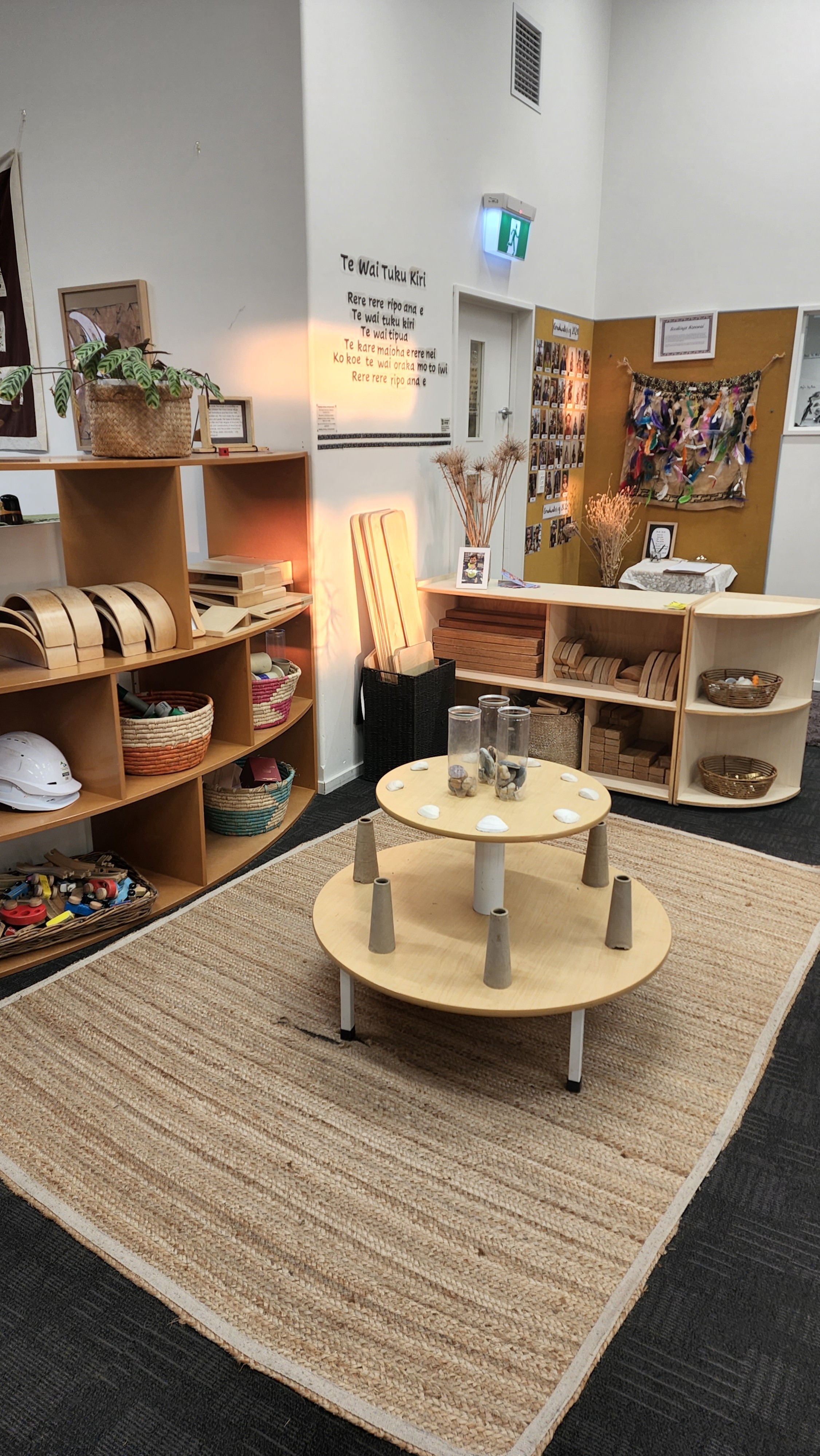 A young child exploring the outdoor environment during playtime.