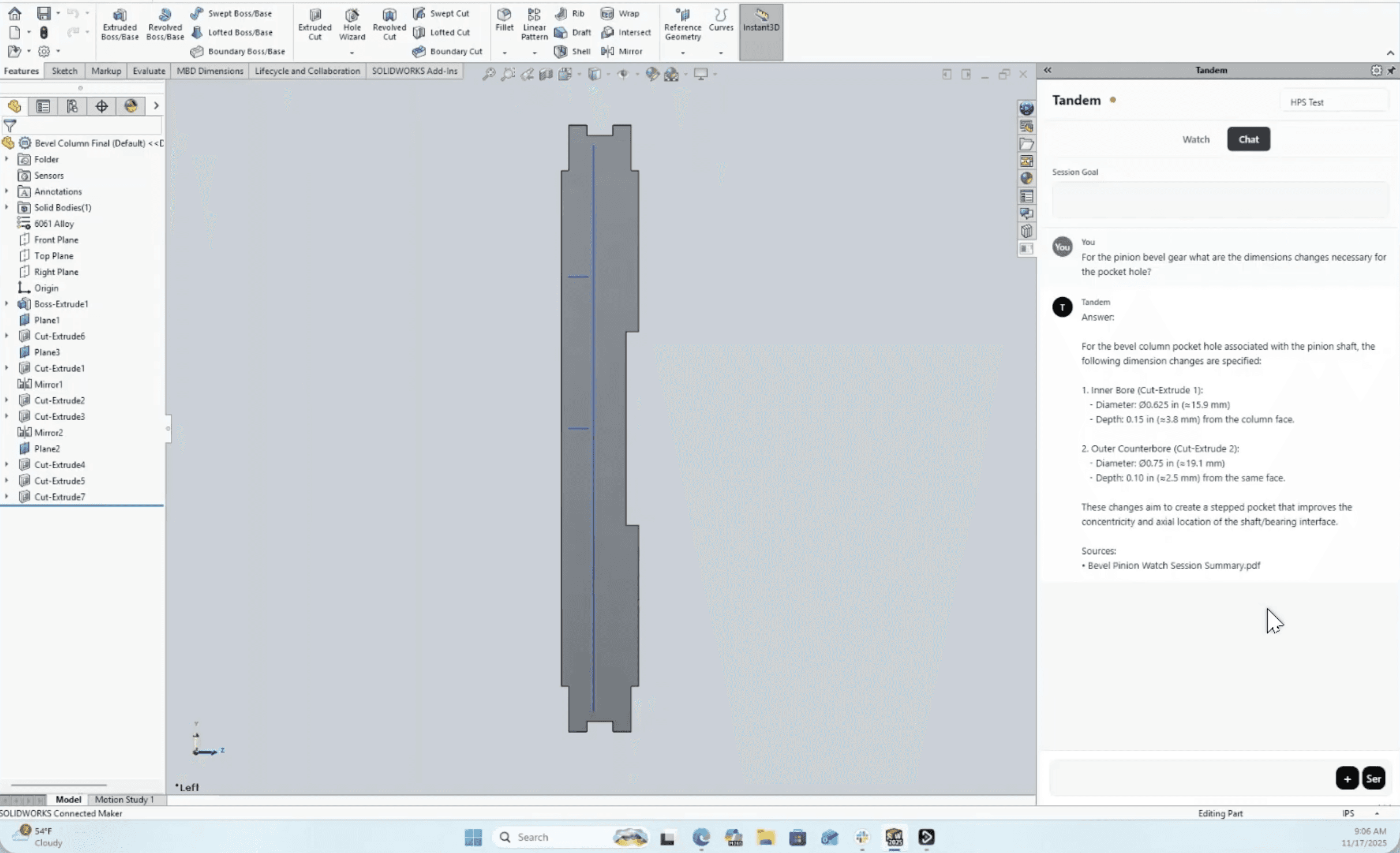 A documentation dashboard with a search bar, documentation entries with dates and file counts, and options to download, upload, or delete files. Technical specifications and executive summaries are shown for selected entries, emphasizing organized engineering data management.