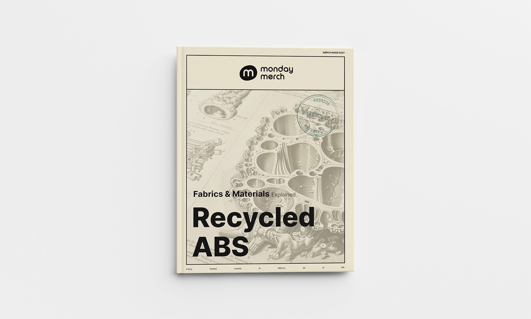 Monday Merch Fabrics and Materials Book Recycled ABS